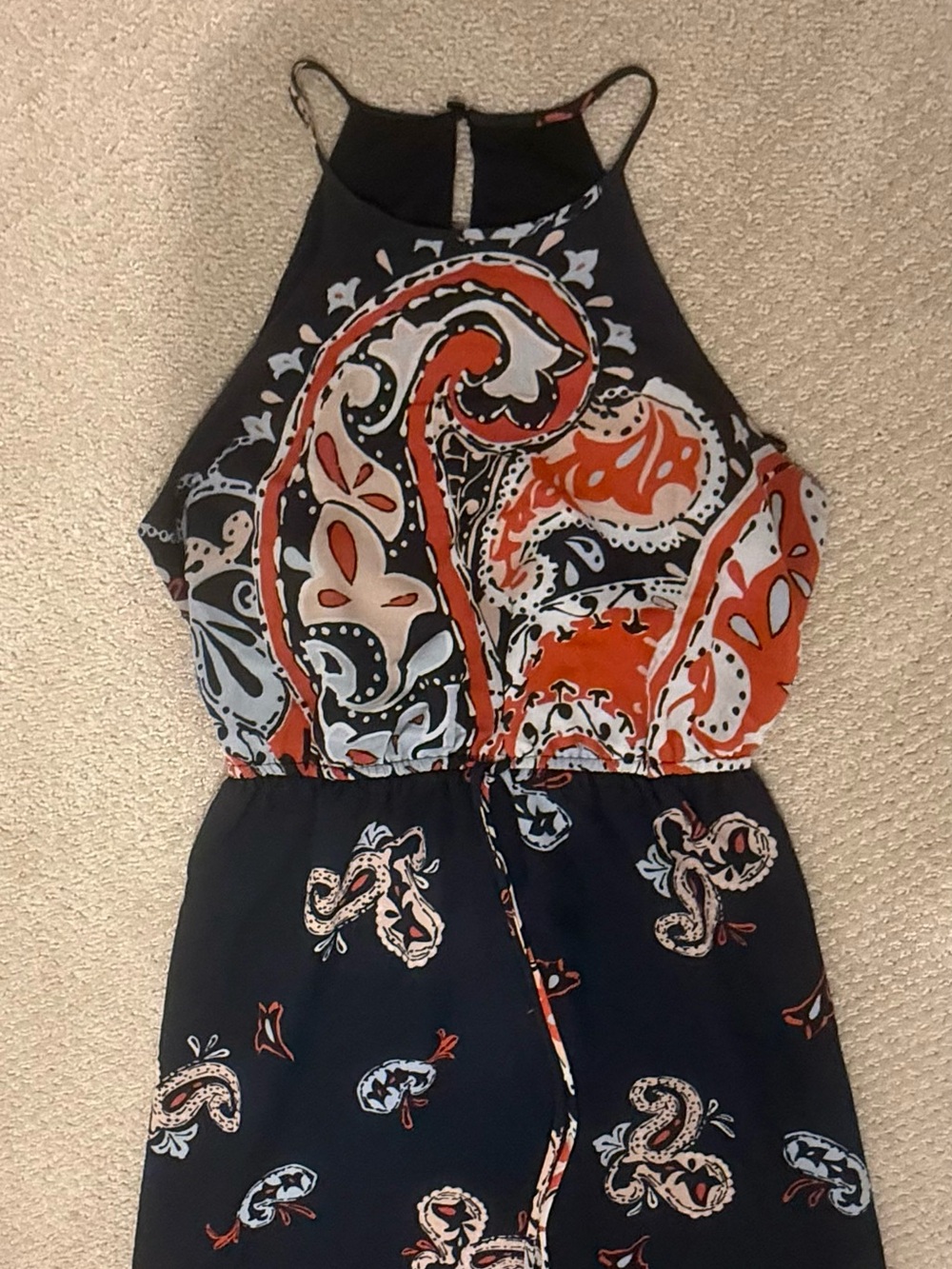Loft Paisley Print midi dress